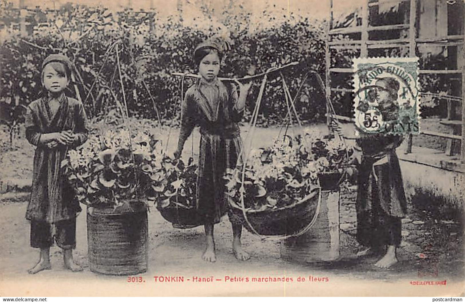 Vietnam - HANOI - Petites Marchandes De Fleurs - Ed. P. Dieulefils 3013 - Vietnam