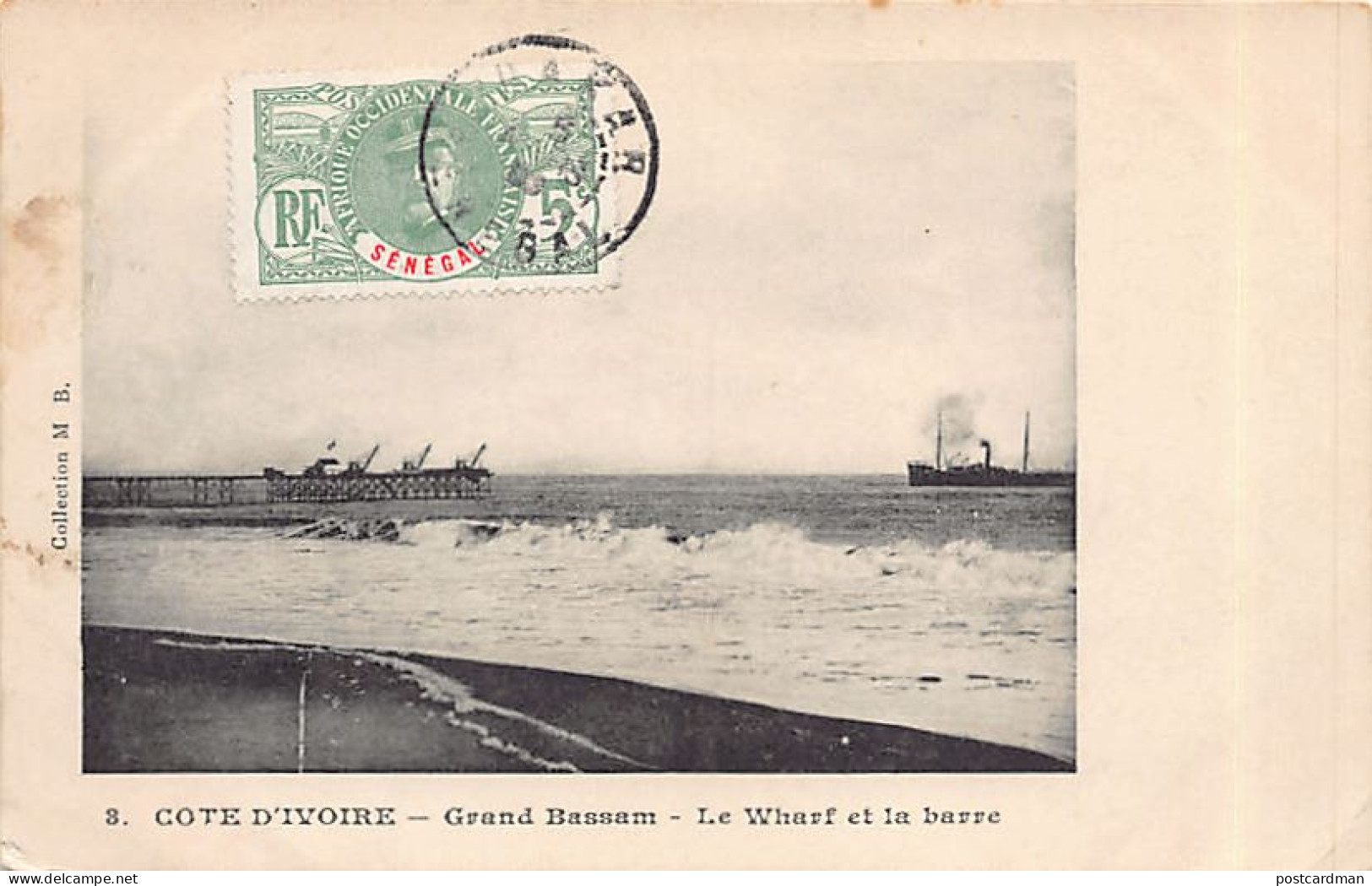 Côte D'Ivoire - GRAND BASSAM - Le Wharf Et La Barre - Ed. M. B. 3 - Ivory Coast
