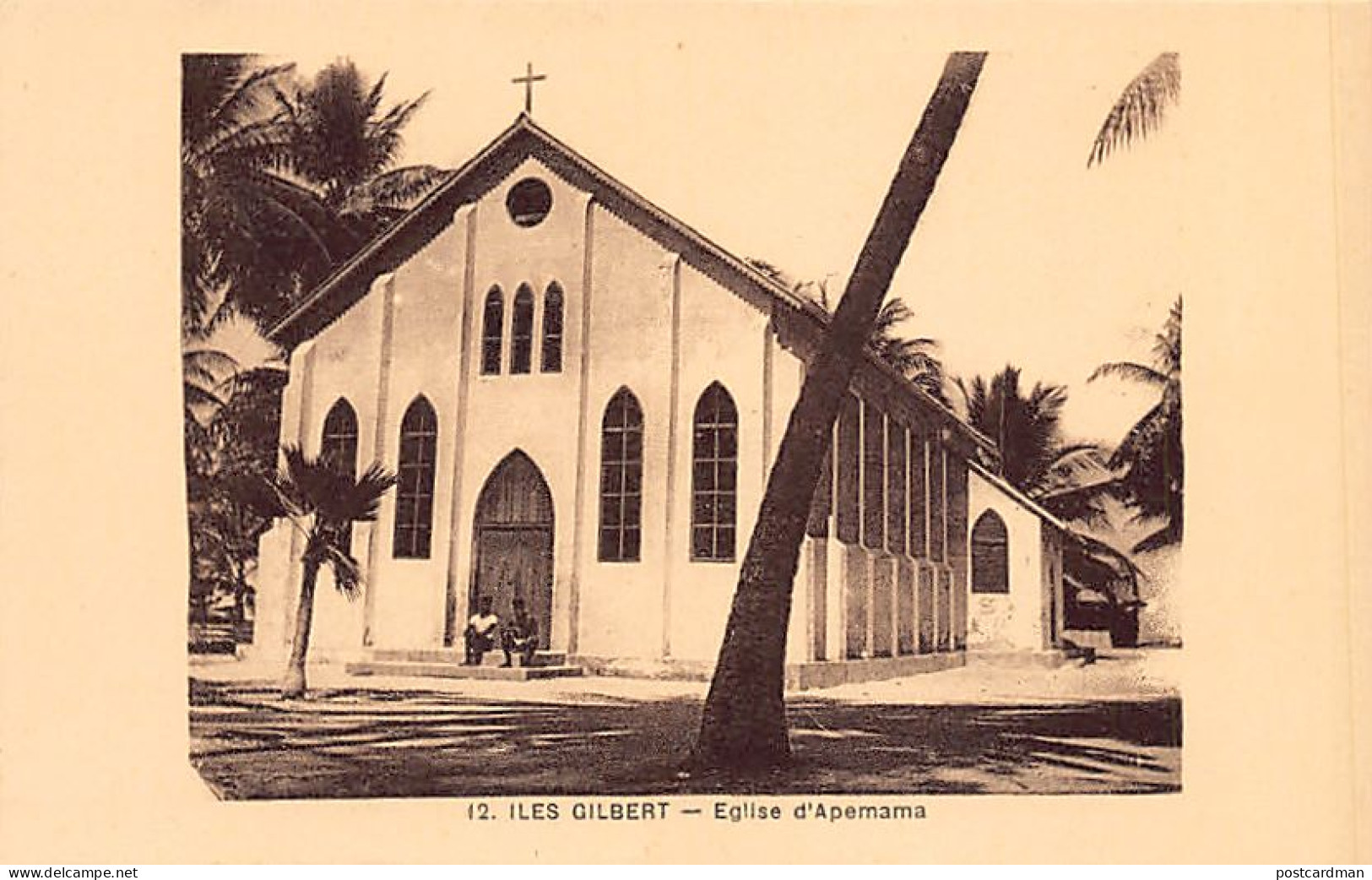 Kiribati - Gilbert Islands - ABEMAMA - The Church - Publ. F. Chapeau 12 - Kiribati
