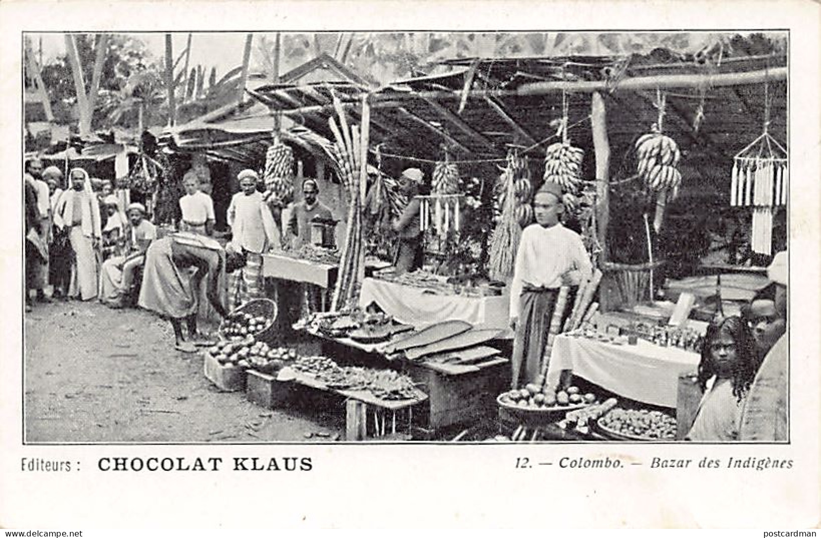 Sri Lanka - COLOMBO - Native Bazaar - Publ. Chocolat Klaus 12 - Sri Lanka (Ceylon)