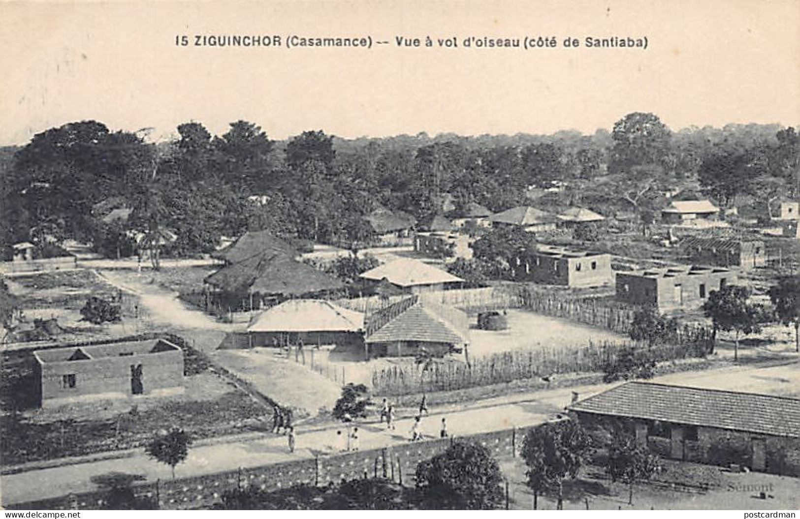 Sénégal - ZIGUINCHOR Casamance - Vue à Vol D'oiseau (côté De Santiaba) - Ed. Mme Sémont 15 - Senegal