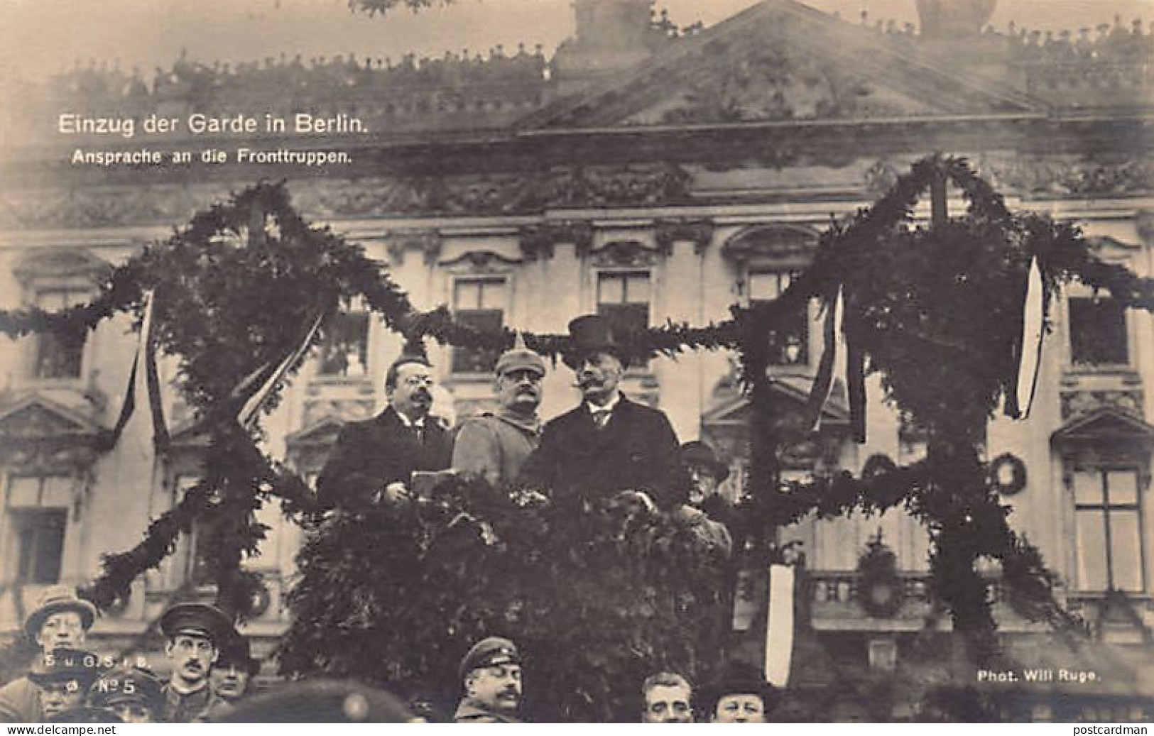 Einzug Der Garde In BERLIN 10 Dezember 1918 - Ansprache An Die Fronttruppen - Friedrich Ebert - Phot. Willi Ruge - Verla - Otros & Sin Clasificación