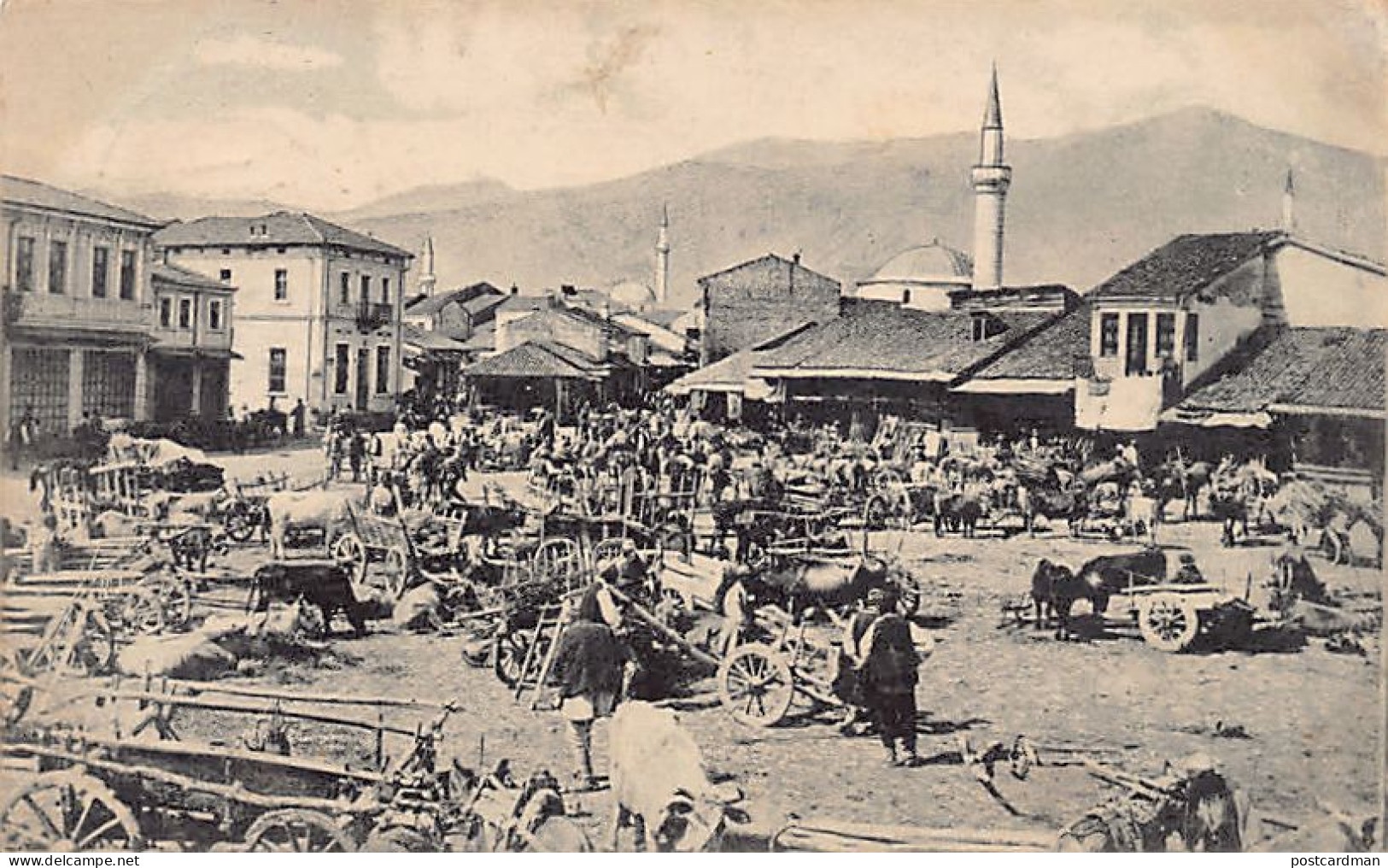 Macedonia - BITOLA Monastir - The Market (during The German Occupation) - North Macedonia