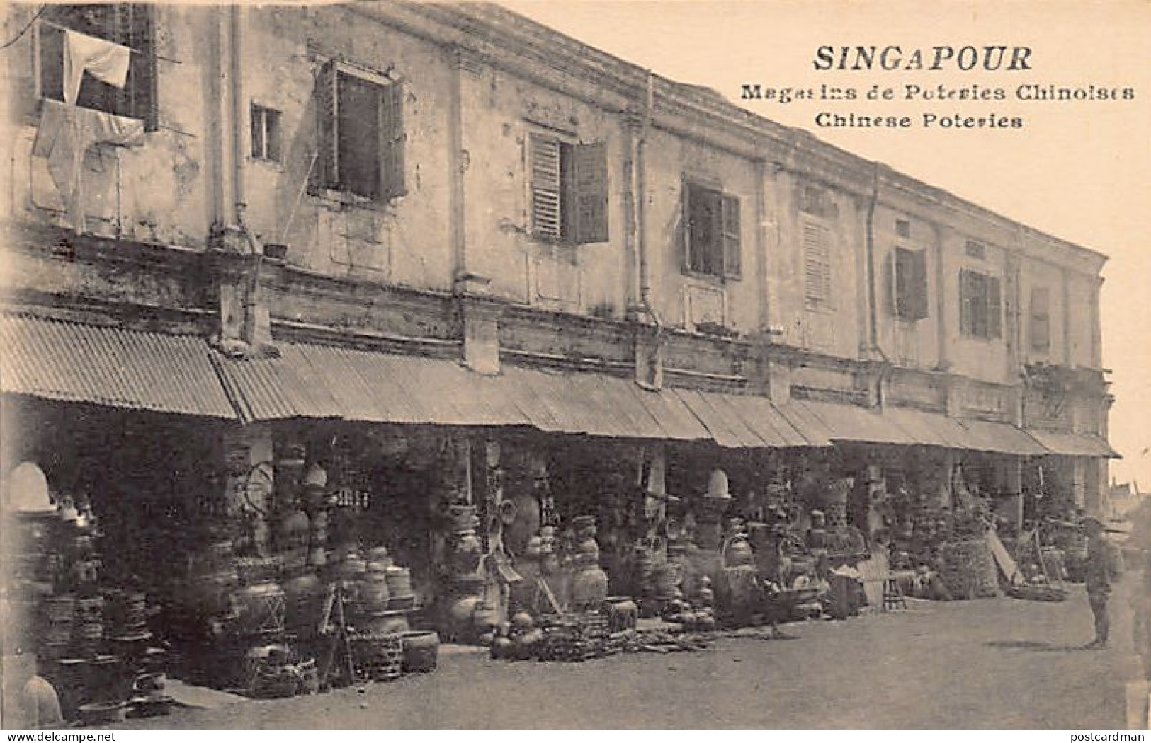 Singapore - Chinese Pottery Store - Publ. H. Grimaud (no Imprint)  - Singapour