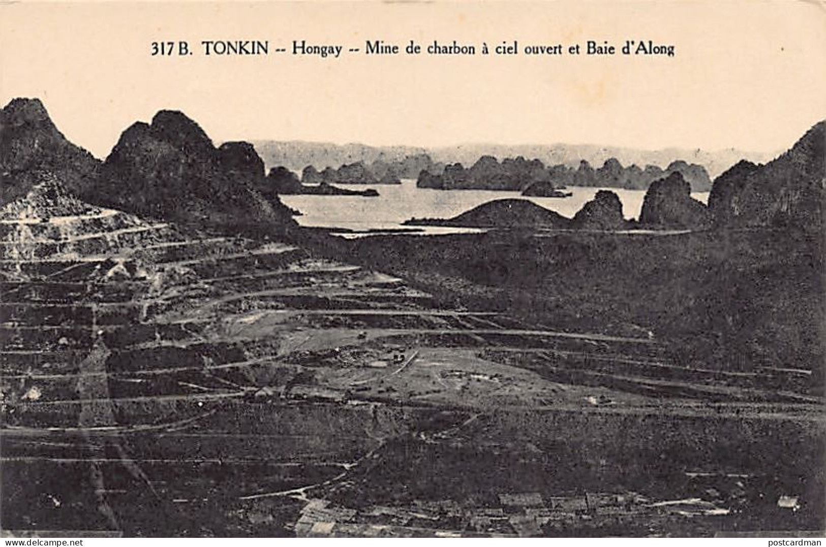 Vietnam - HONGAY Hon Gai - Mine De Charbon à Ciel Ouvert Et Bair D'Along - Ed. P. Dieulefils 317 B - Viêt-Nam