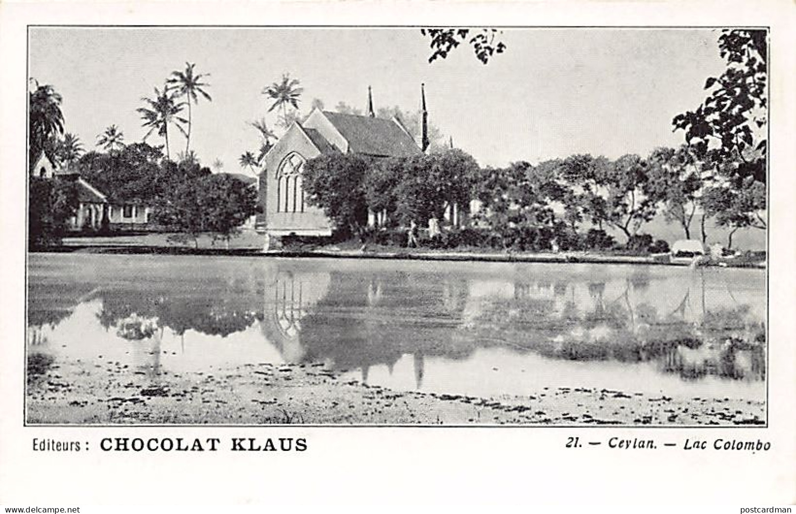 Sri Lanka - Colombo Lake - Publ. Chocolat Klaus 21 - Sri Lanka (Ceylon)