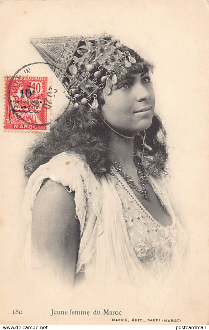 Maroc - Jeune Femme - Ed. Mazué à Saffi (Cliché J. Geiser Probablement) 180 - Autres & Non Classés