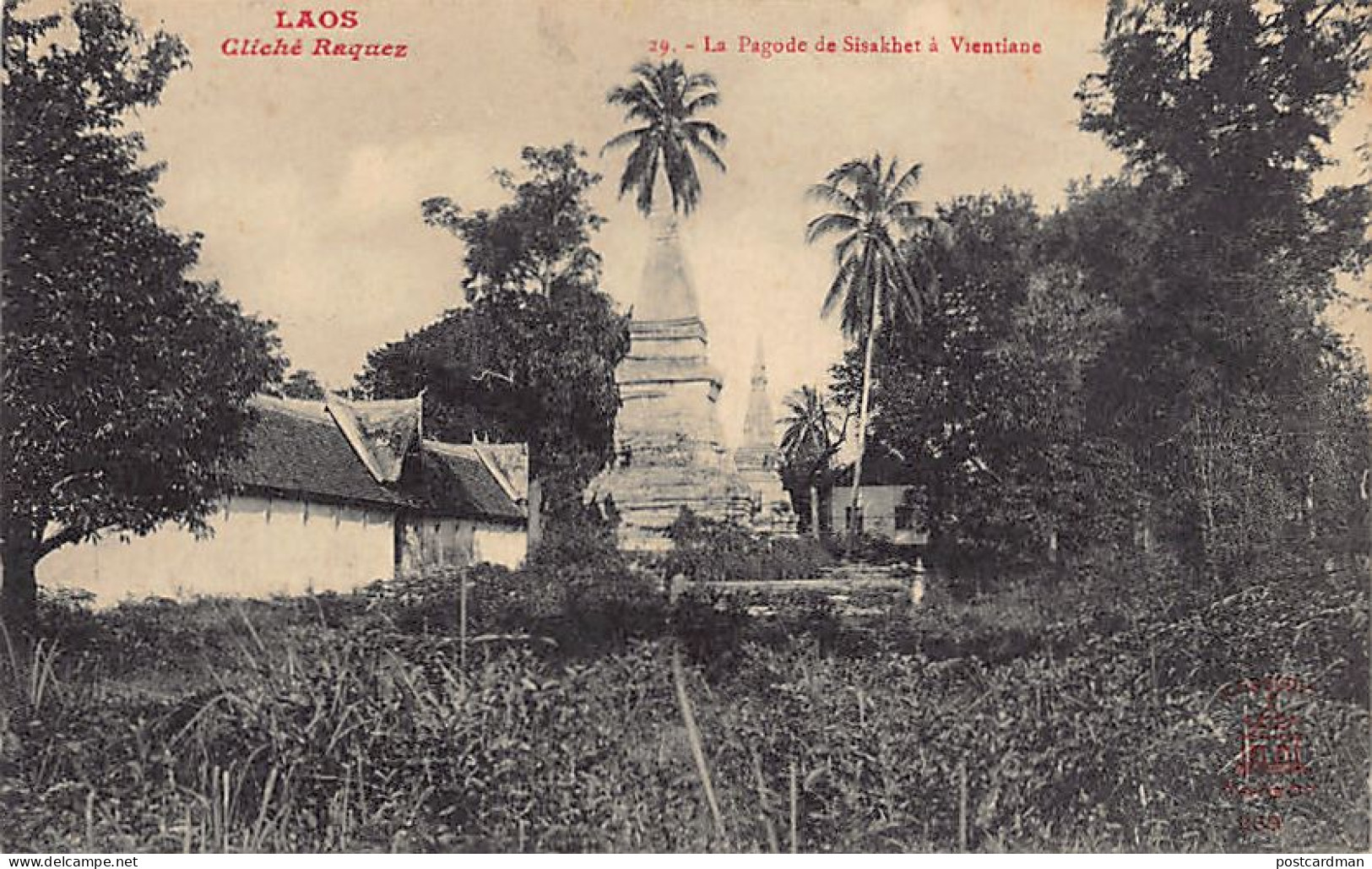 Laos - VIENTIANE - La Pagode De Sisakhet - Cliché Raquez 29 - Ed. A. F. Decoly 269 - Laos