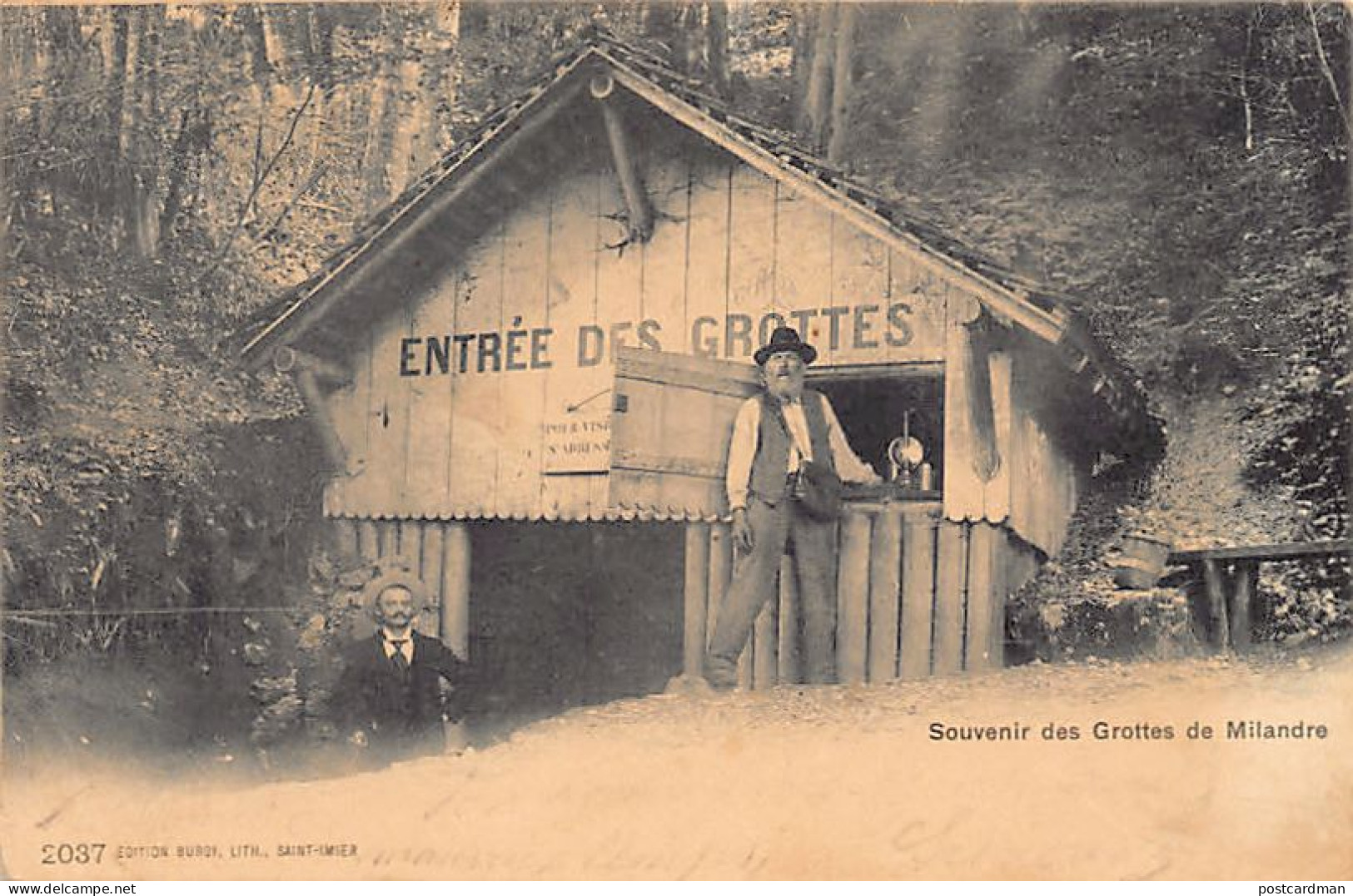 BONCOURT (JU) Entrée Des Grottes De Milandre - Ed. Burgy 2037 - Boncourt