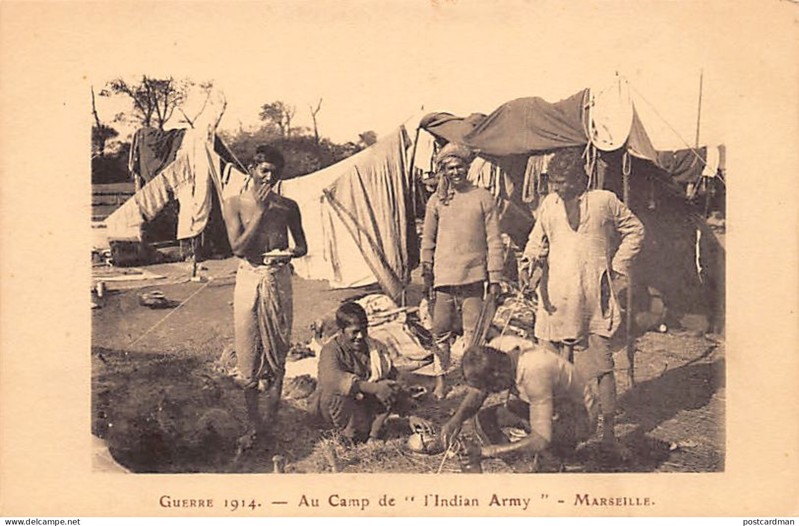 India - World War One - Camp Of The Indian Army In Marseille, France - India