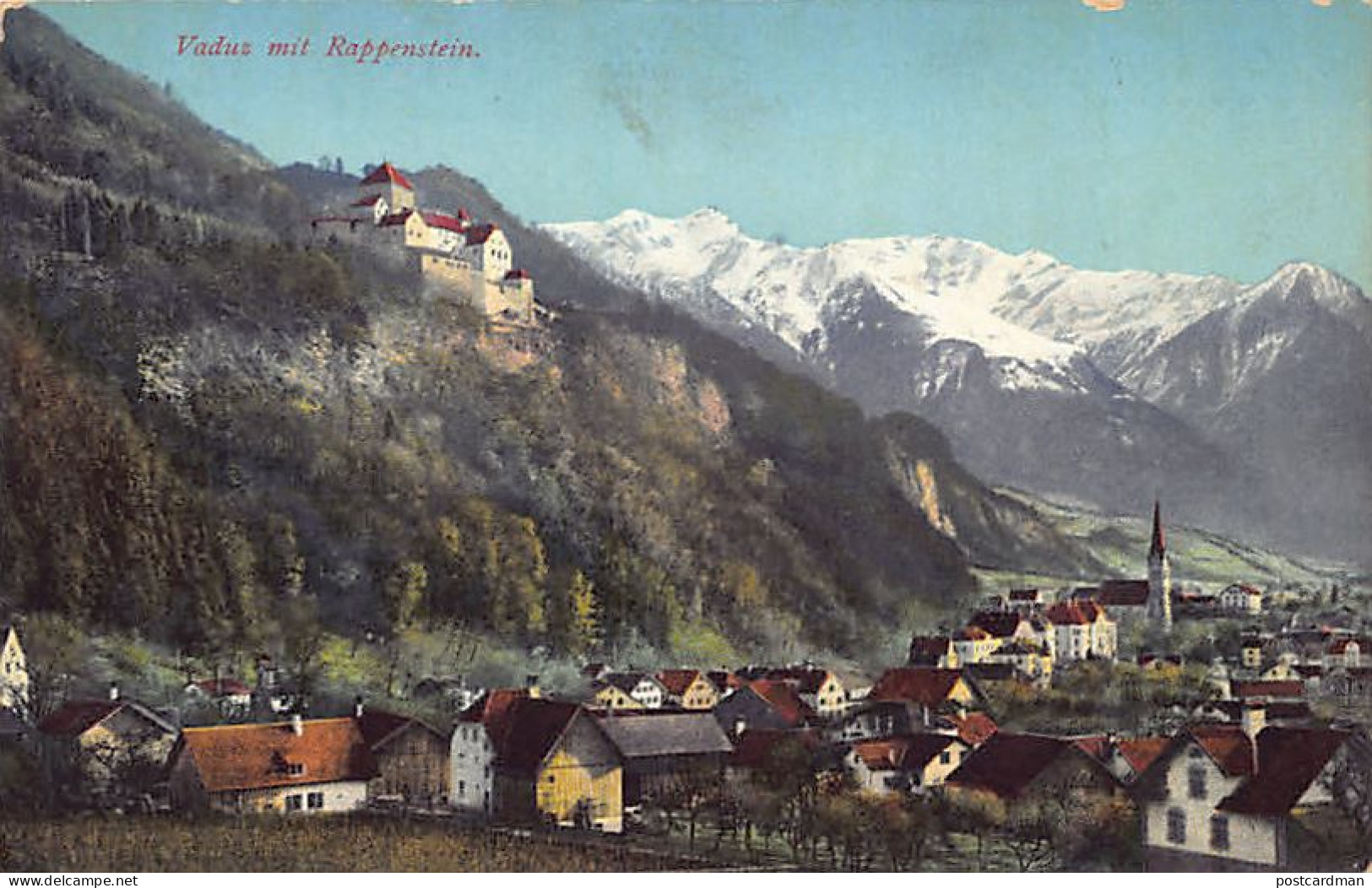 Liechtenstein - VADUZ - Mit Rappenstein - Verlag H. Wachter  - Liechtenstein