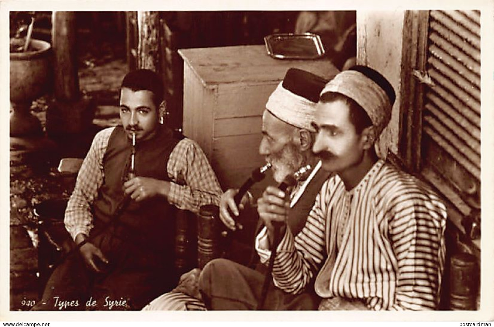 Syrie - Types - Fumeurs De Narguilés - Ed. Photo Sport 940 - Syrie