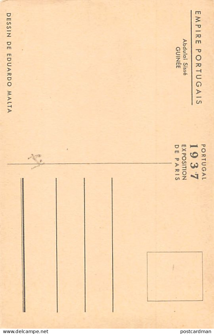 Guinea Bissau - Abdulai Sissé, From A Sketch By Eduardo Malta - Publ. Portuguese Pavilion At The International Exhibitio - Guinea Bissau