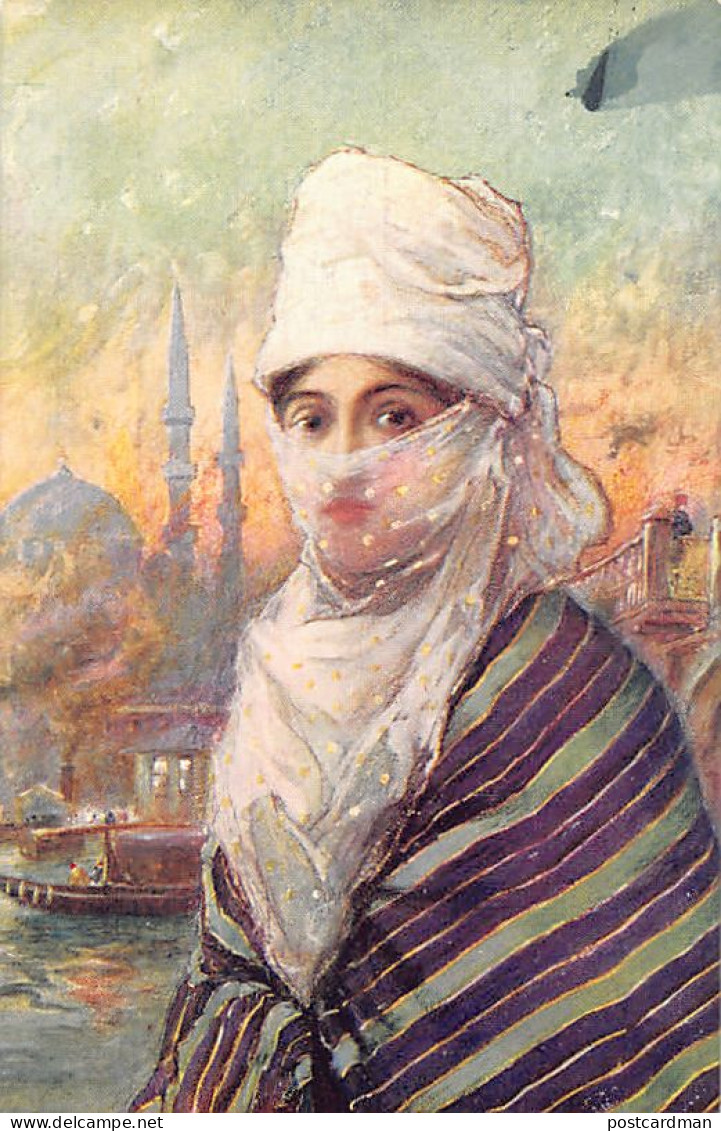 Turkey - Turkish Lady - From Constantinople, Illustrated By Warwick Goble - Publ. E. F. Rochat 501 - Turkey