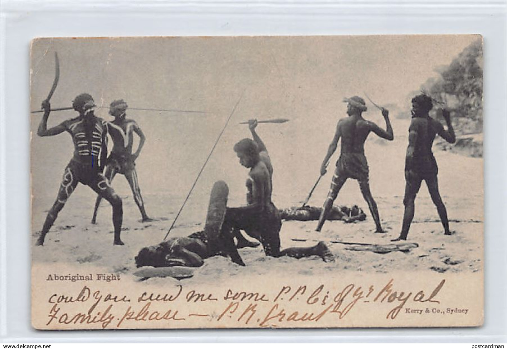 Australia - Aboriginal Fight - Publ. Kerry & Co.  - Aborigènes