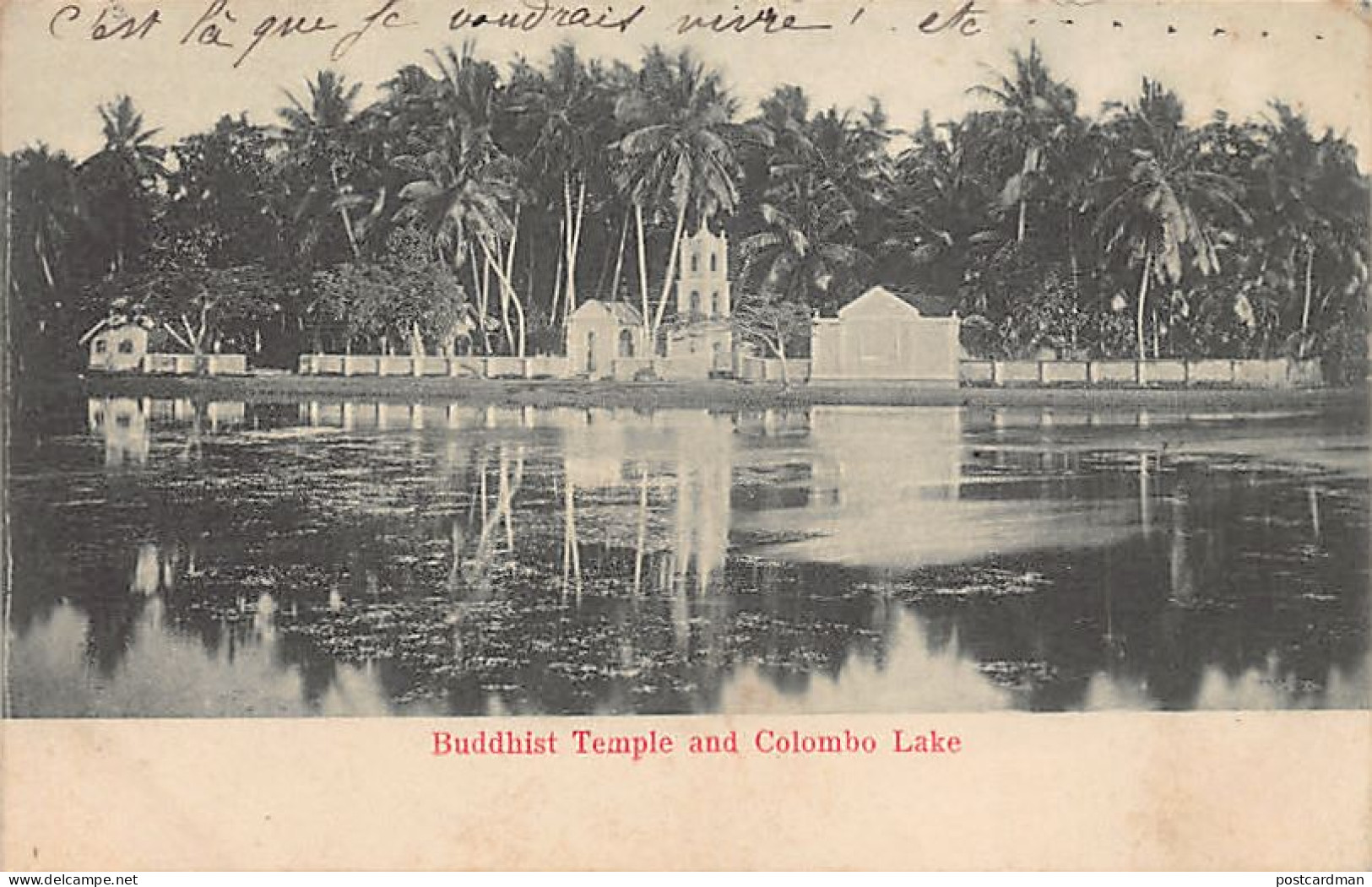 Sri Lanka - COLOMBO - Buddhist Temple And Lake - Publ. Unknown  - Sri Lanka (Ceylon)