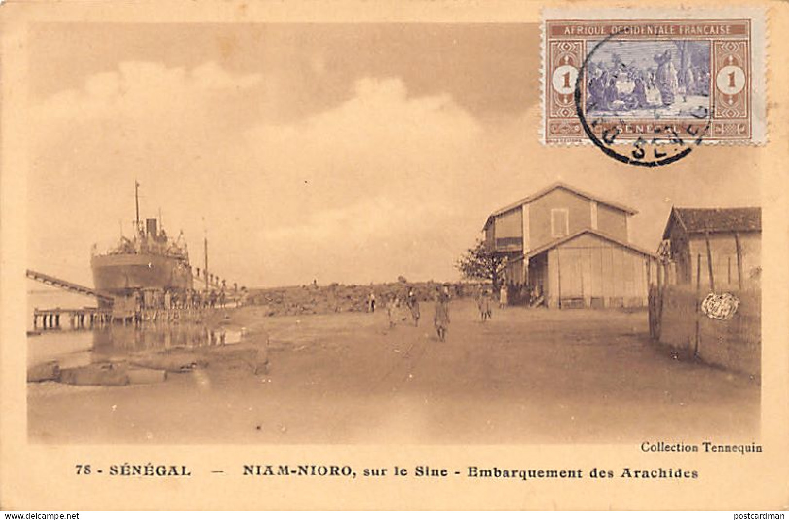 Sénégal - NIAM NIORO, Sur Le Sine - Embarquement Des Arachides - Ed. Tennequin 78 - Sénégal