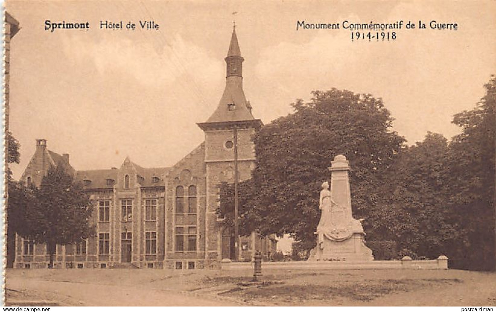 SPRIMONT (Liège) Hôtel De Ville - Monument Aux Morts 1914-1918 - Sprimont