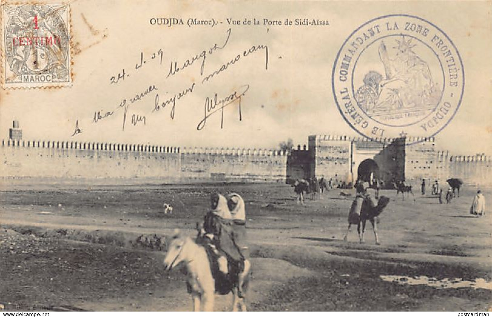 Maroc - OUJDA - Vue De La Porte De Sidi-Aïssa - Ed. F. Millet  - Other & Unclassified