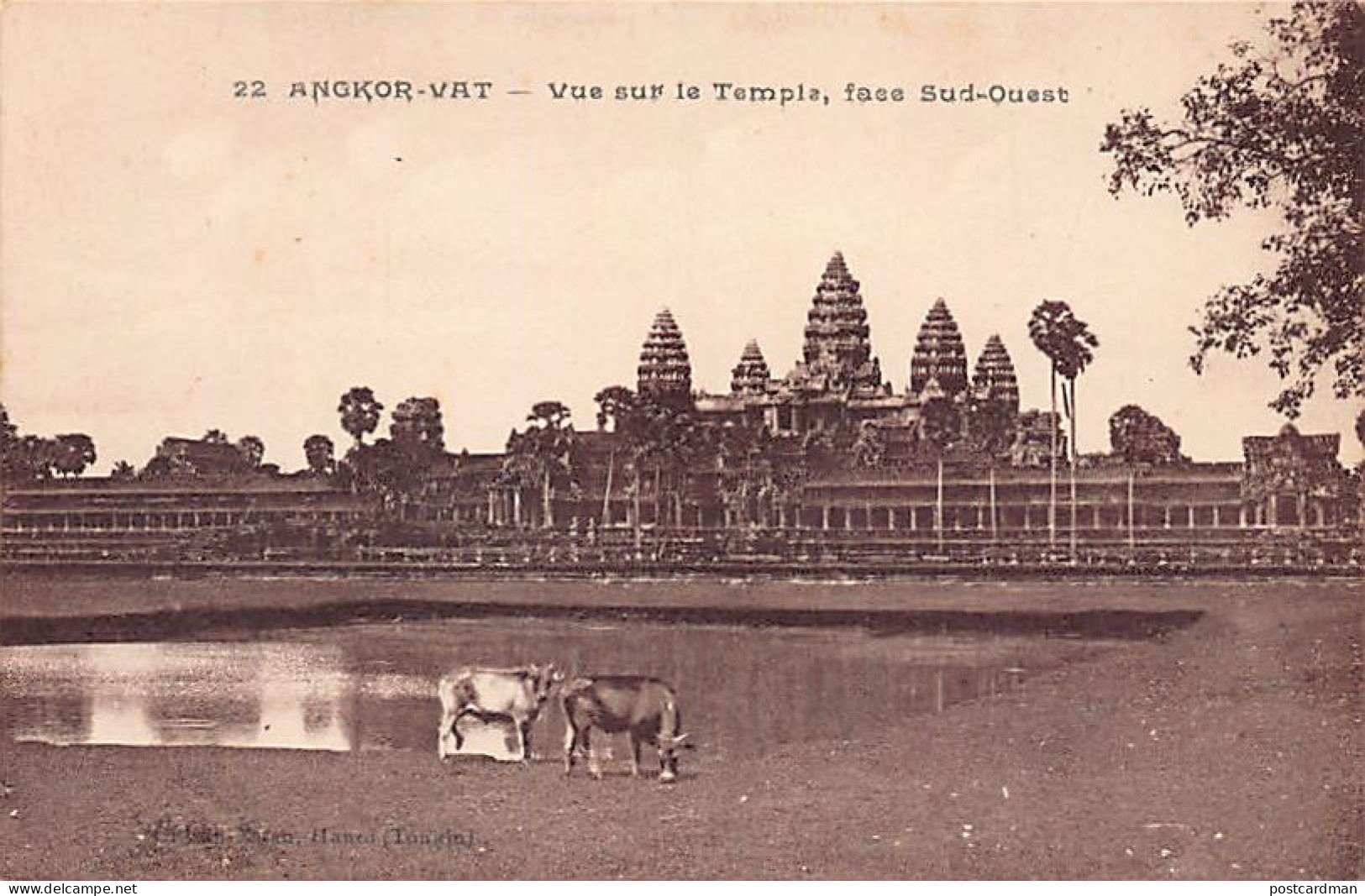 Cambodge - ANGKOR WAT - Vue Sur Le Temple, Face Sud Ouest - Ed. Van Xuan 22 - Cambodja