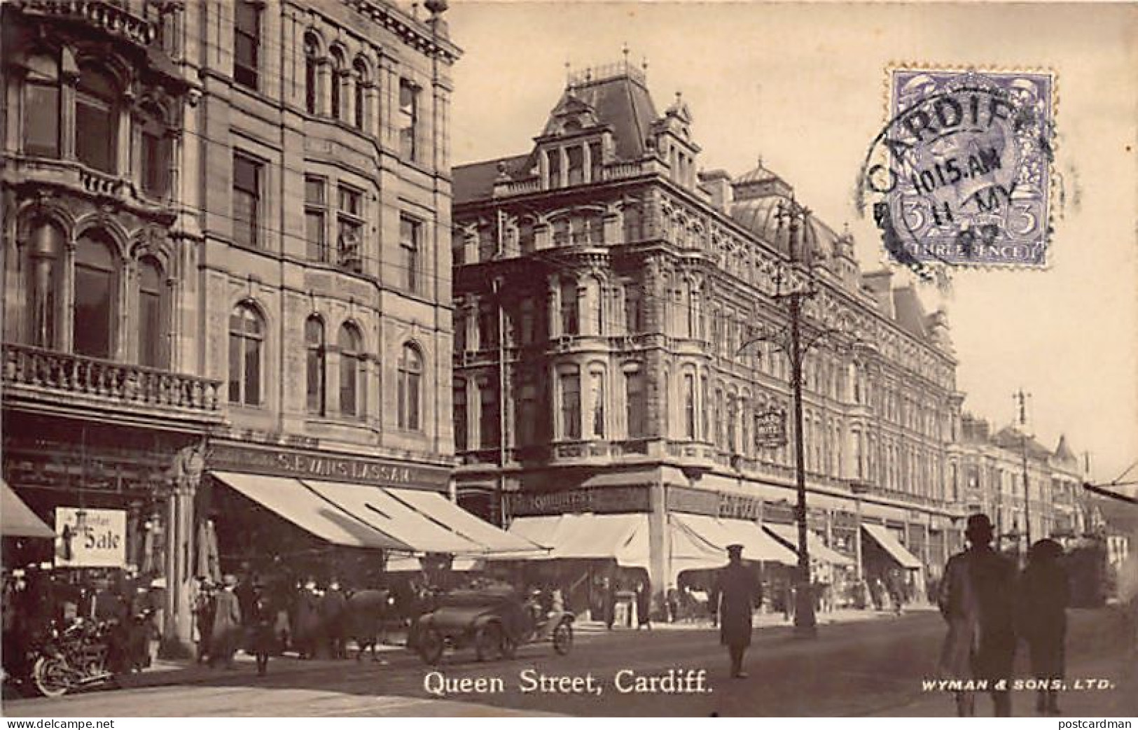 Wales - CARDIFF - Queen Street - REAL PHOTO - Glamorgan