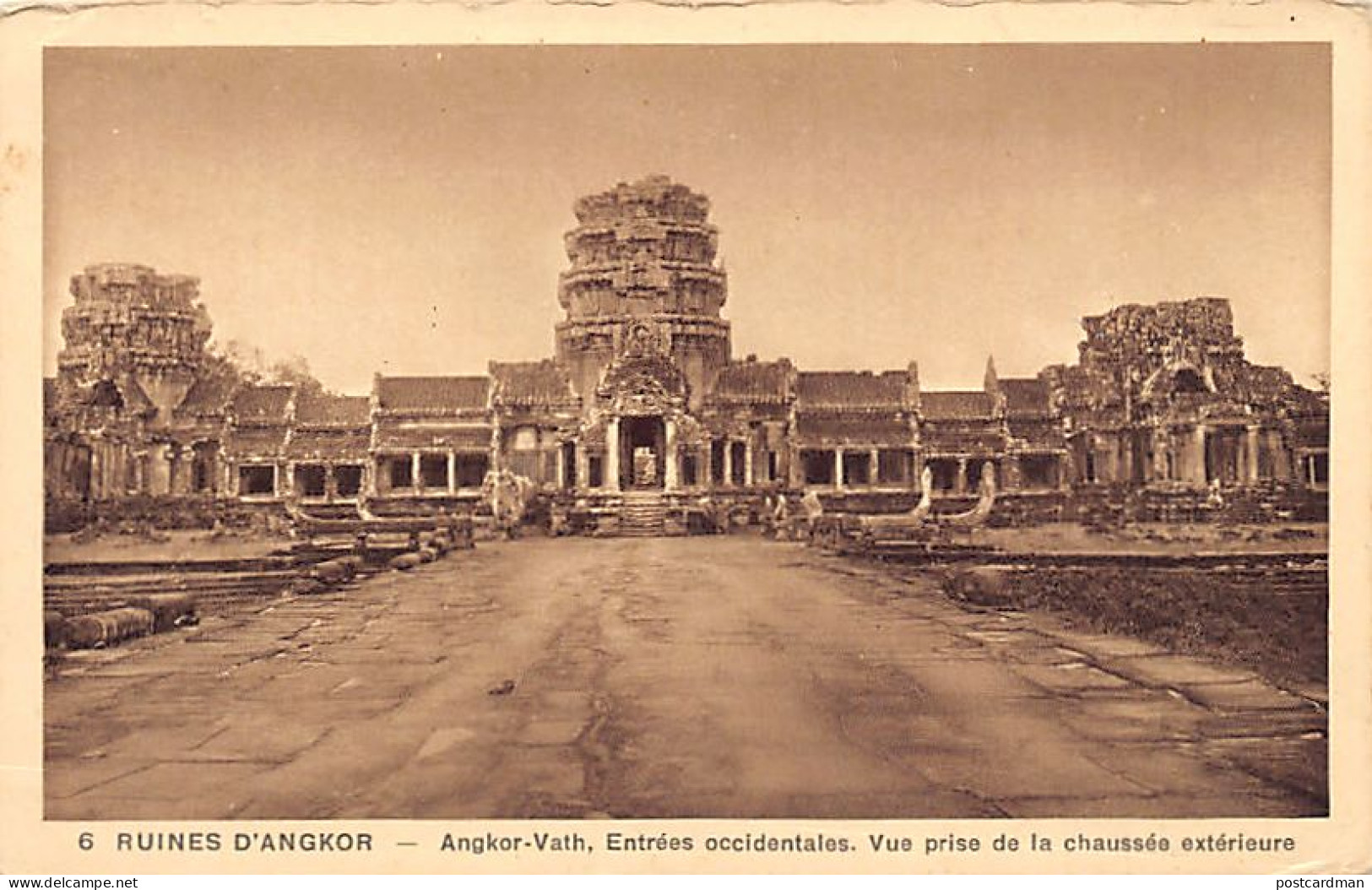 Cambodge - Ruines D'Angkor - Angkor-Vath, Entrée Occidentale - Ed. Nadal 6 - Cambodge