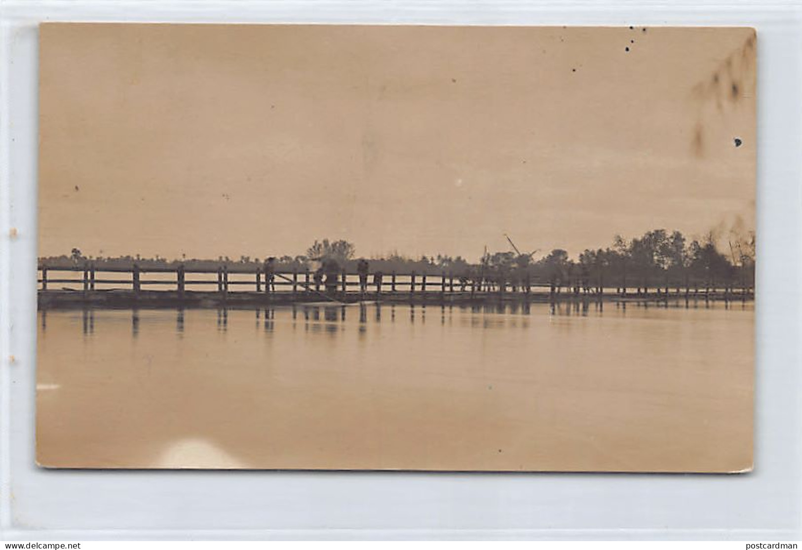 Cambodge - Inondations De Kampot, Juillet 1923 - CARTE PHOTO - Ed. Inconnu  - Cambodia