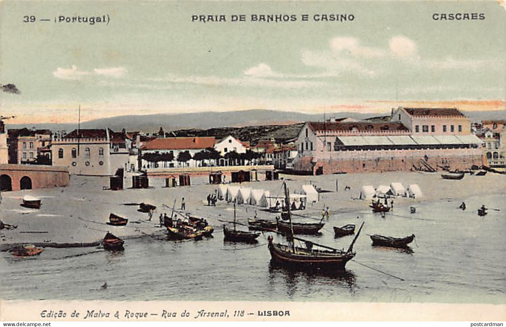 Portugal - CASCAIS Cascaes - Praia De Banhos E Casino - Autres & Non Classés