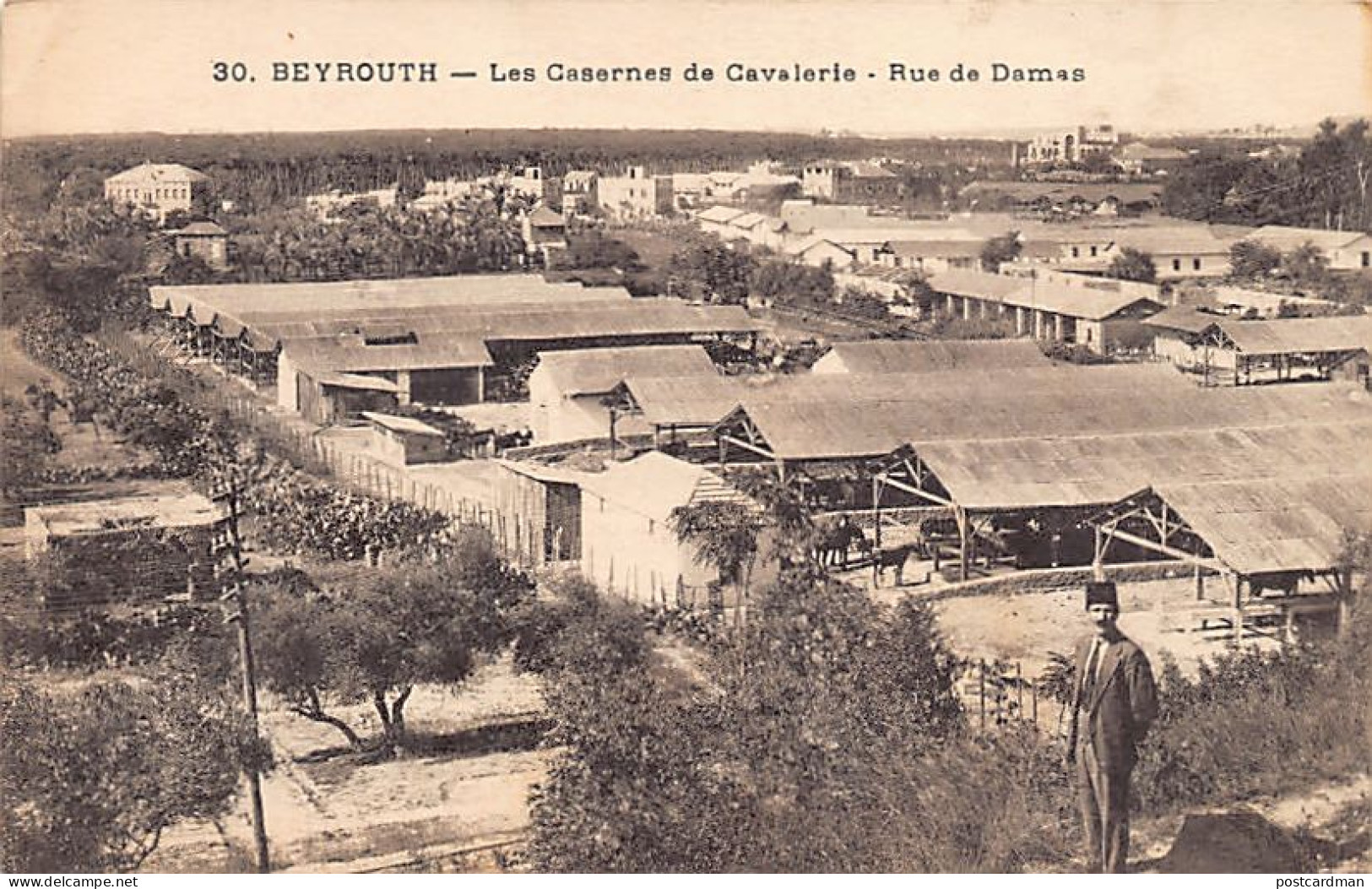 Lebanon - BEYROUTH - Les Casernes De Cavalerie - Rue De Damas - Ed. Stamboul 30 - Lebanon
