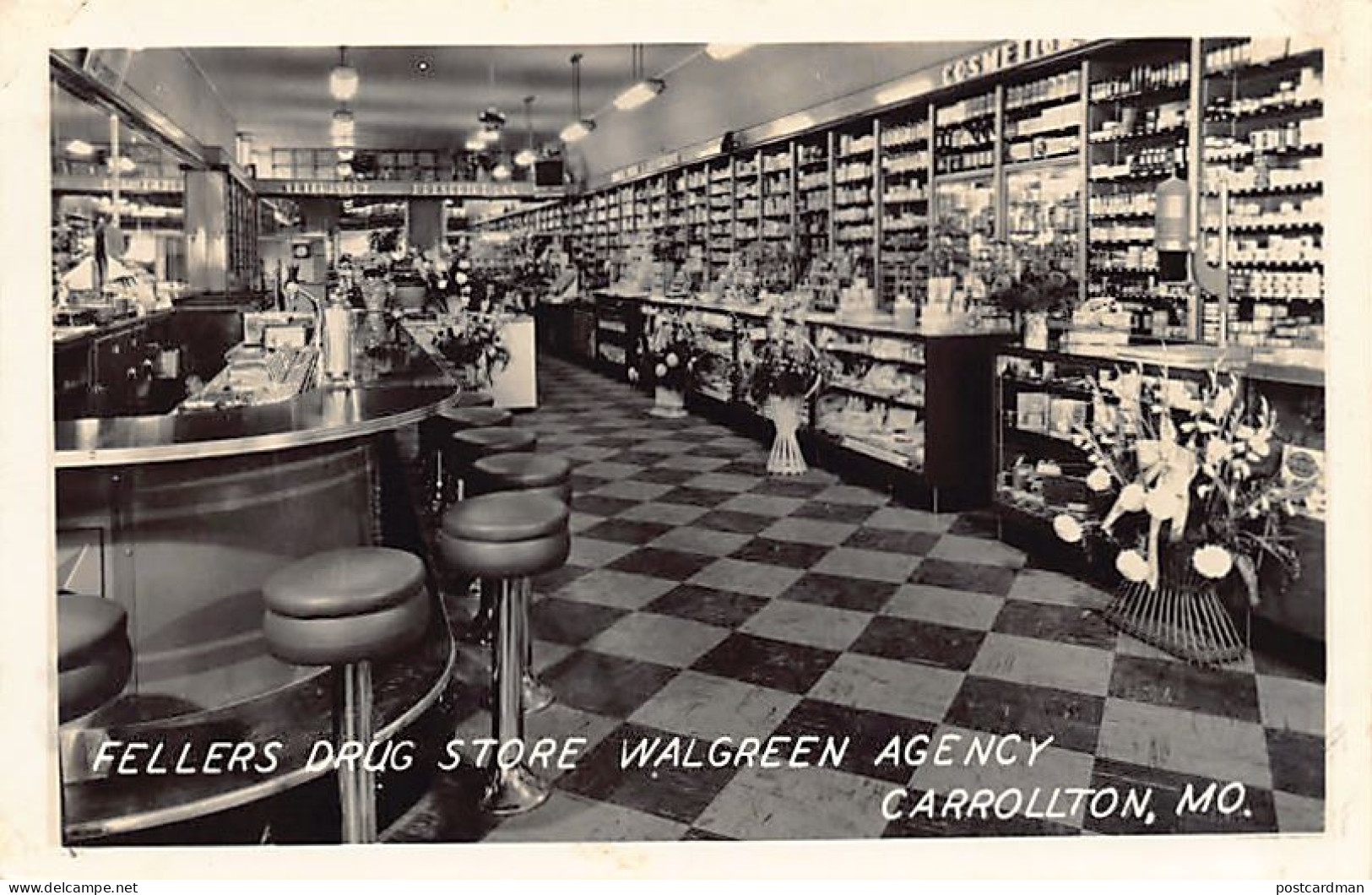 Usa - CARROLTON (MO) Fellers Drug Store Wallgreen Agency - REAL PHOTO - Altri & Non Classificati