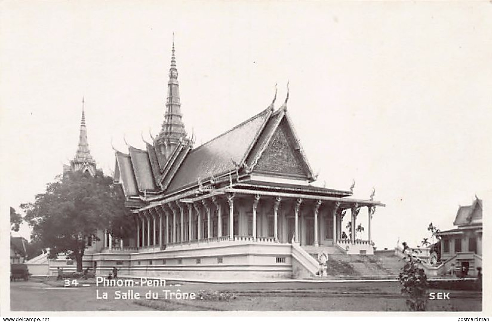 Cambodge - PHNOM PENH - La Salle Du Trône - Ed. SEK 34 - Cambodia