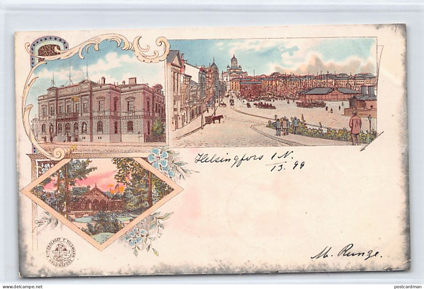 Finland - HELSINKI - Litho Postcard - Year 1899 - Publ. Unknown  - Finnland