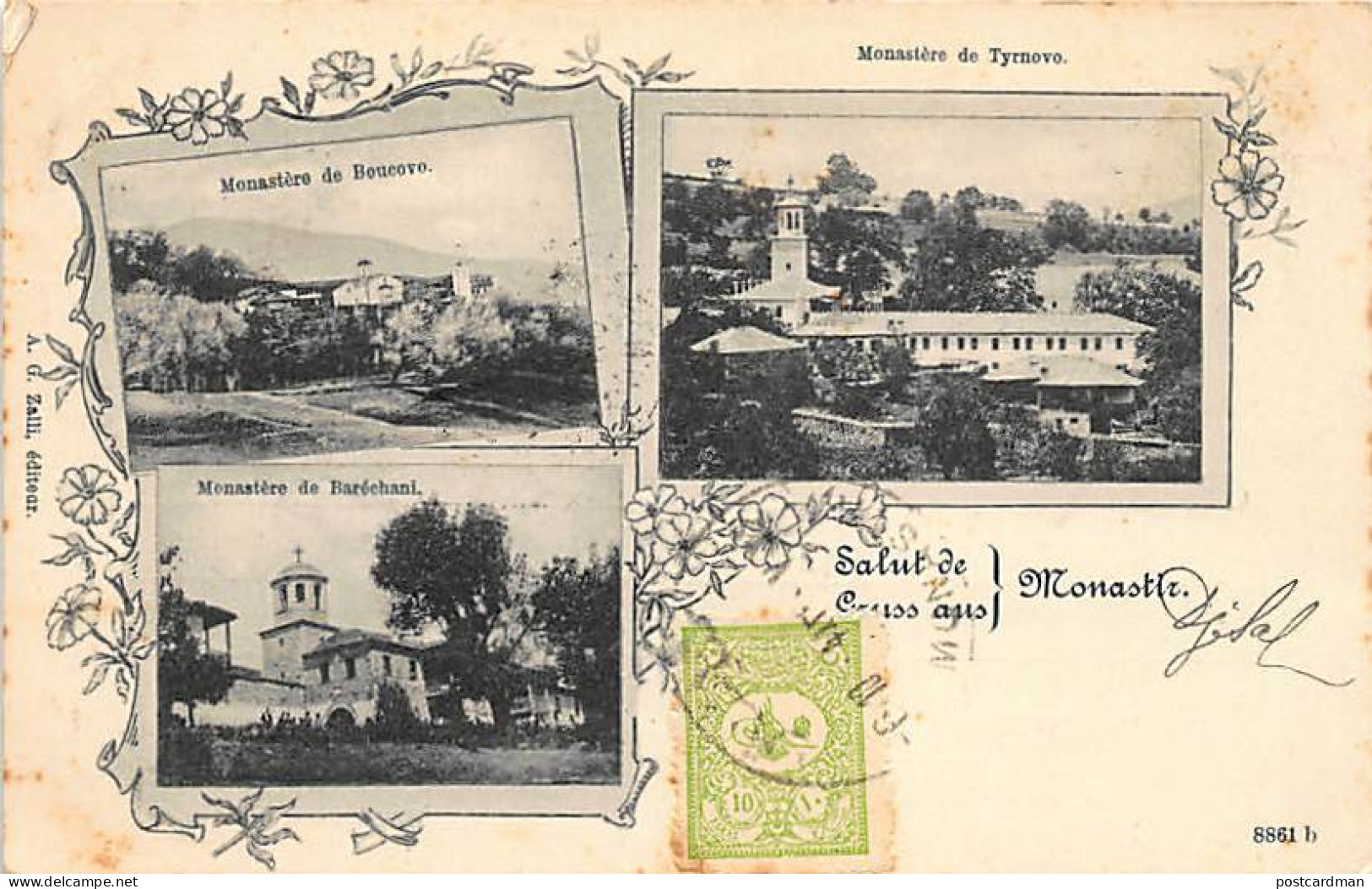 Macedonia - Gruss Aus Monastir - Bukovo Monastery - Baresani Monastery - Tirnovo Monastery - SEE STAMPS AND POSTMARKS -  - Macedonia Del Nord