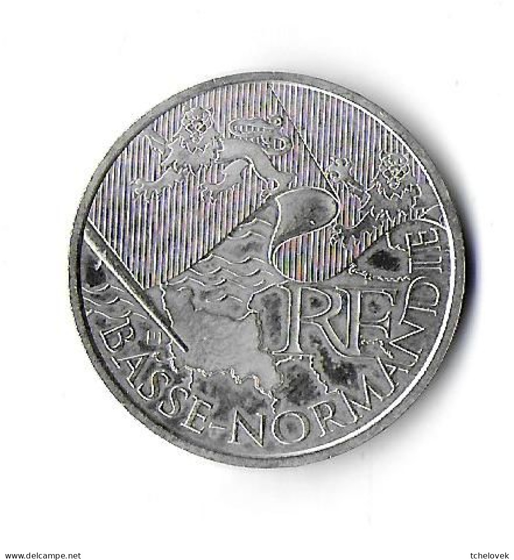 (Monnaies). France 10 Euros Des Regions Argent Ag Basse Normandie 2010 - France