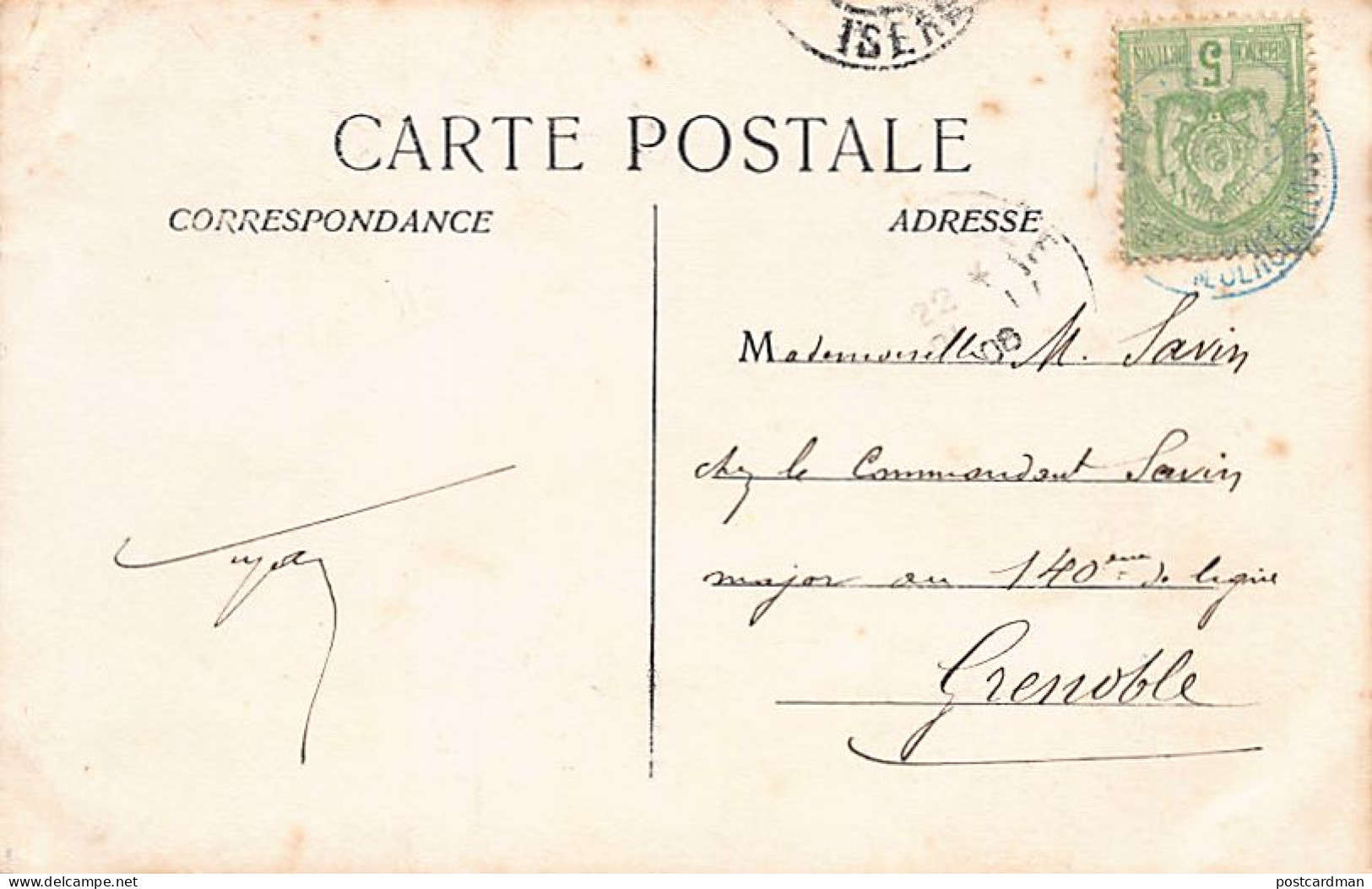 GABÈS - Boulevard De La Marine - CARTE PHOTO Année 1905 - Ed. Inconnu  - Tunisie