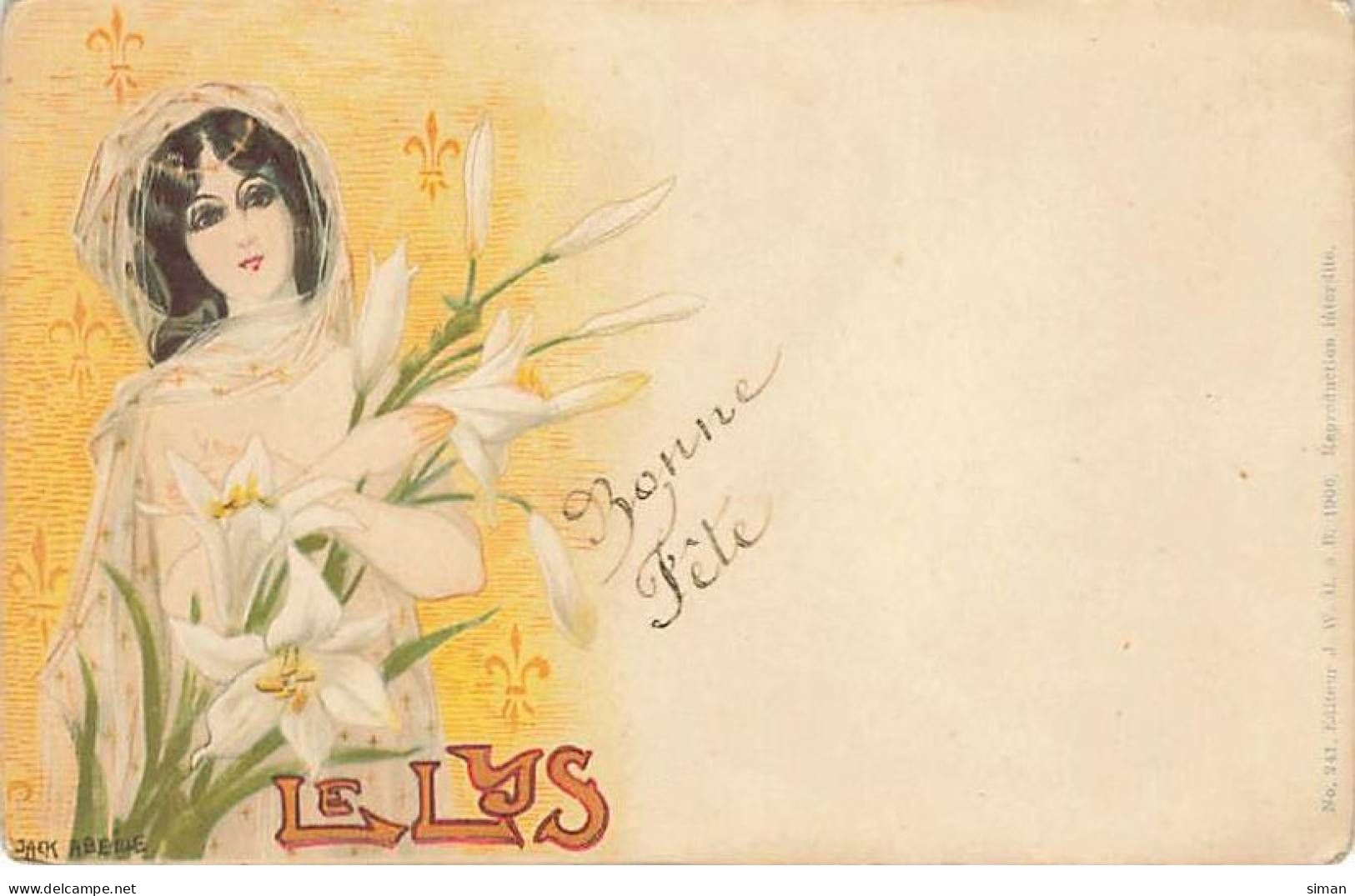 N°23866 - Illustrateur - Jack Abeillé - Le Lys - Altri & Non Classificati