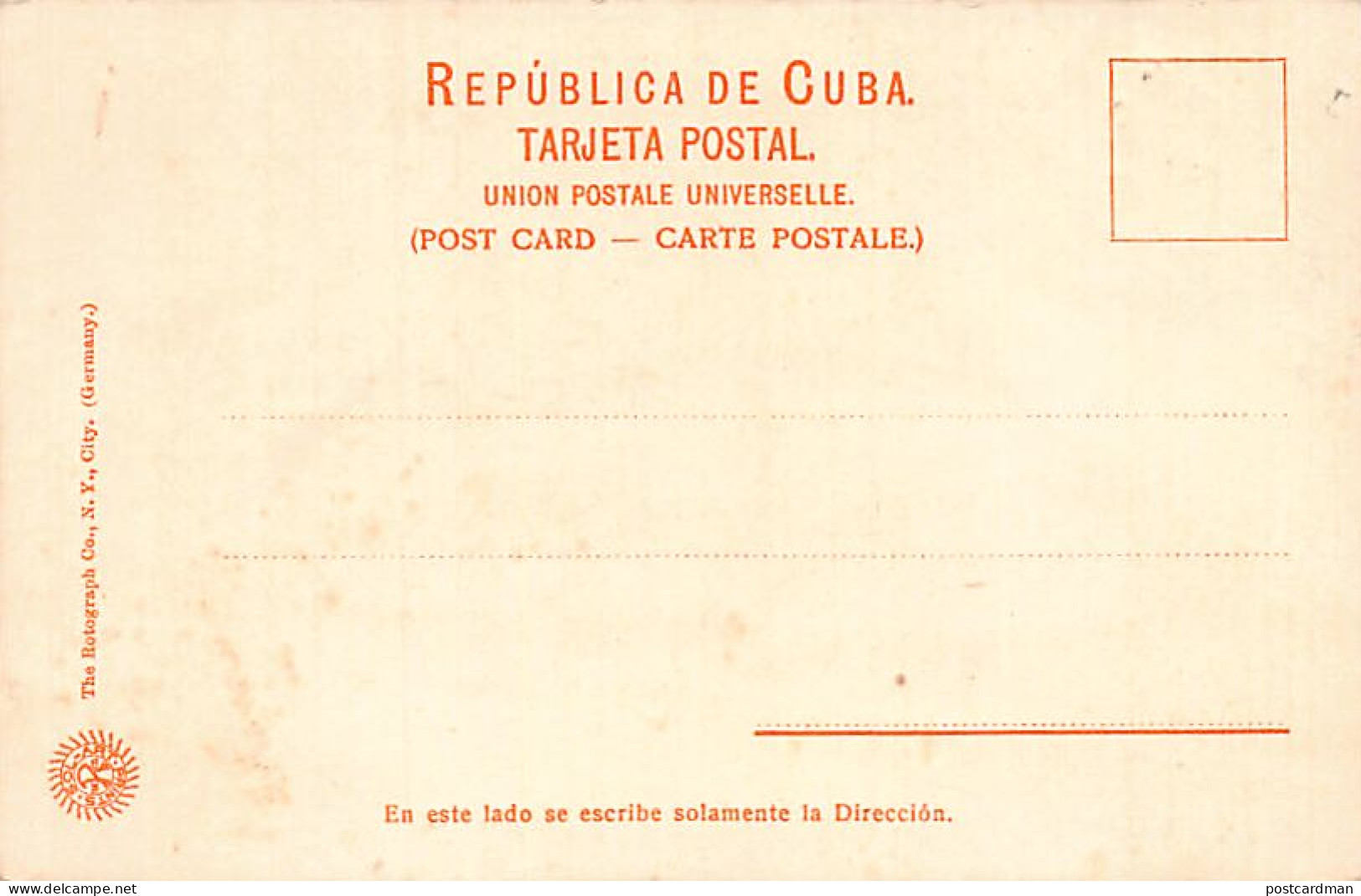 Cuba - LA HABANA - Residencia Del Ministro Americano, Mariano Ed. The Rotograph Co. 12063 - Kuba