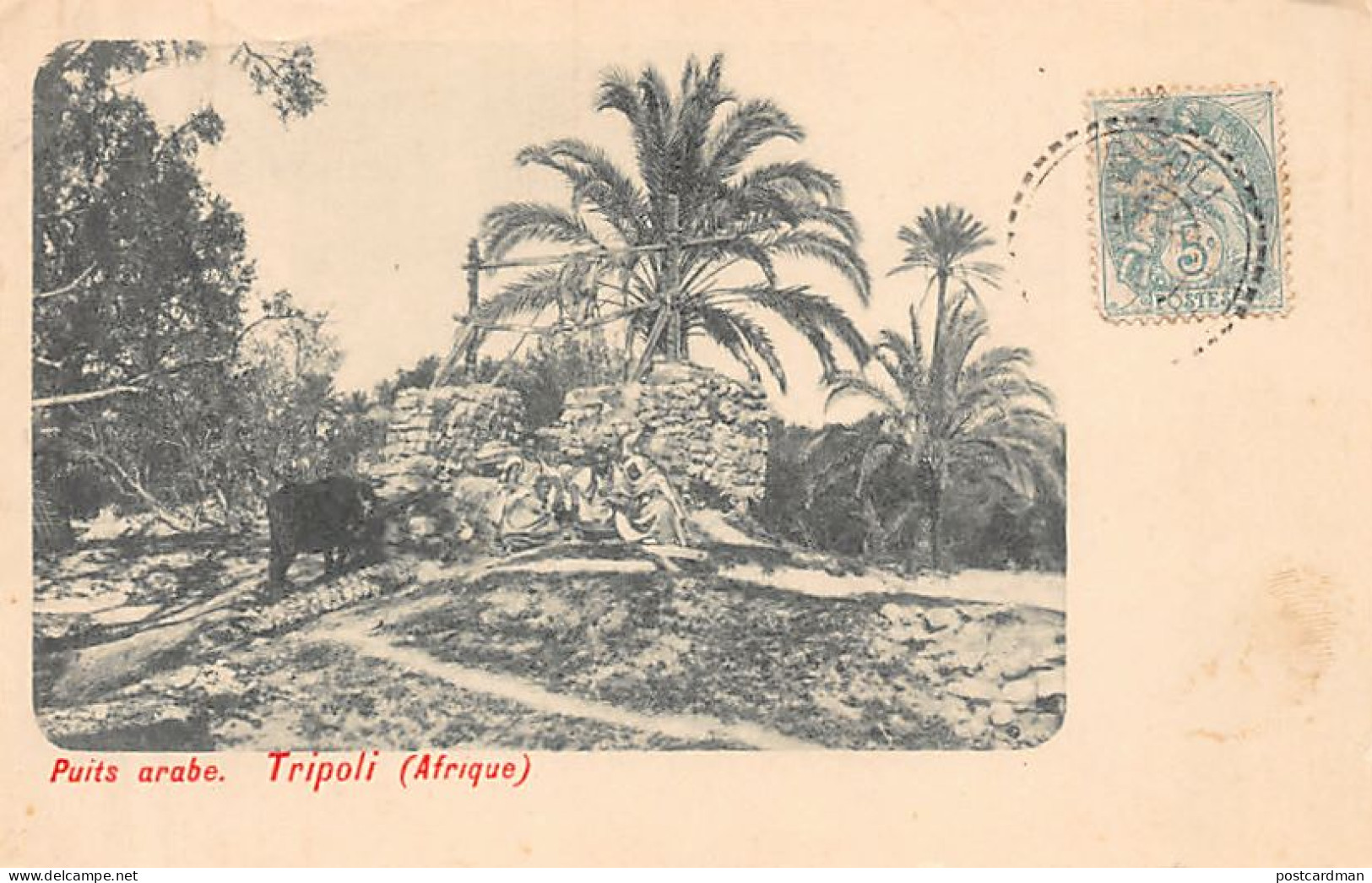 Libya - TRIPOLI - An Arab Well - Libia