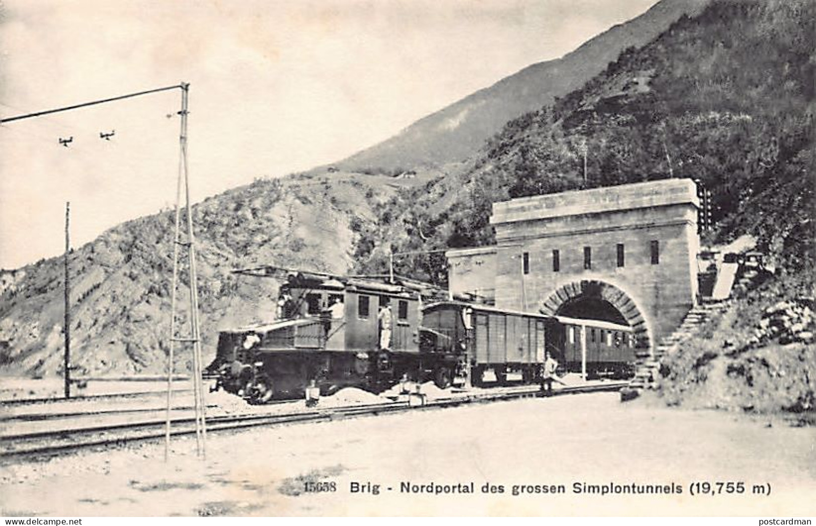 Suisse - Schweiz - BRIG (VS) Nordportal Des Grossen Simplontunnels - Verlag Wehrli 15658 - Brigue-Glis 