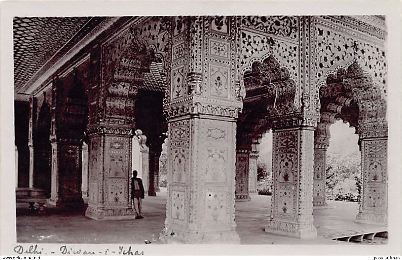 India - DELHI - Diwan-i-Khas (Red Fort) - REAL PHOTO - Publ. Unknown  - India