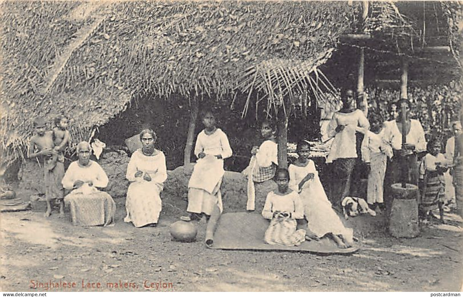 SRI LANKA - Singhalese Lace Makers - Publ. Plâté & Co.  - Sri Lanka (Ceylon)