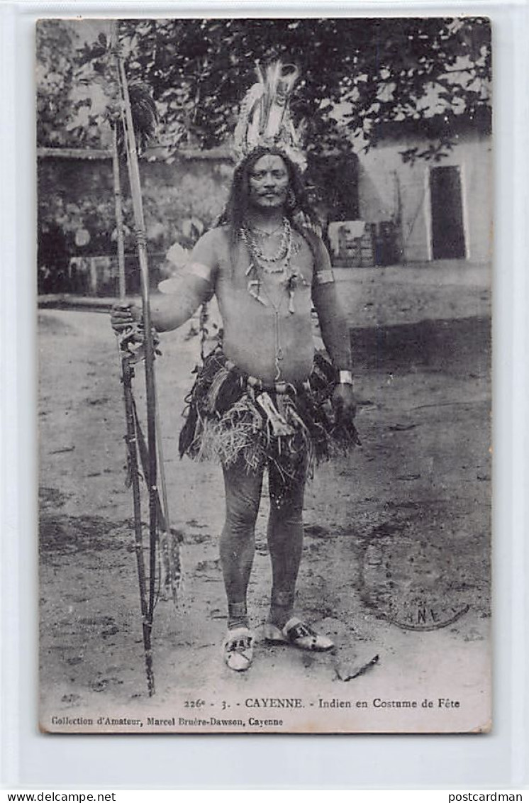 Guyane - CAYENNE - Indien En Costume De Fête - Ed. Marcel Bruère-Dawson 226e - 3 - Autres & Non Classés