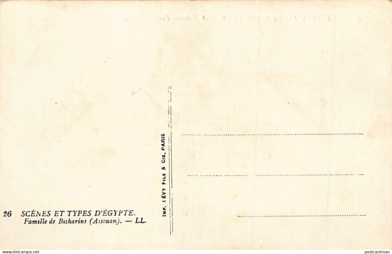 EGYPT - Egyptian Types And Scenes - A Bisharin Family In Aswan - Publ. LL 26 - Sonstige & Ohne Zuordnung