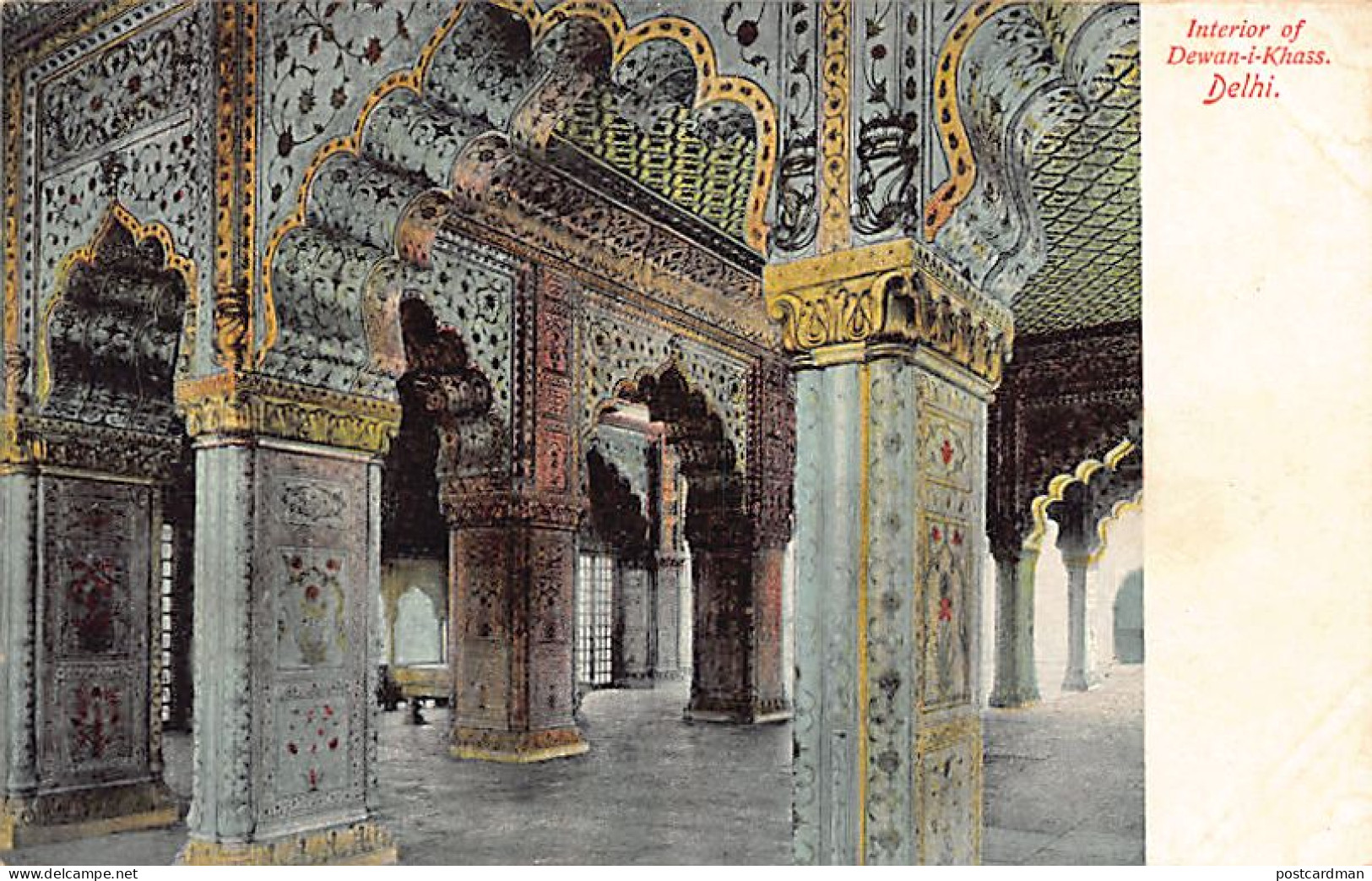 India - DEHLI - Interior Of Dewan-i-Khass - Publ. G.B.V. Ghoni  - India