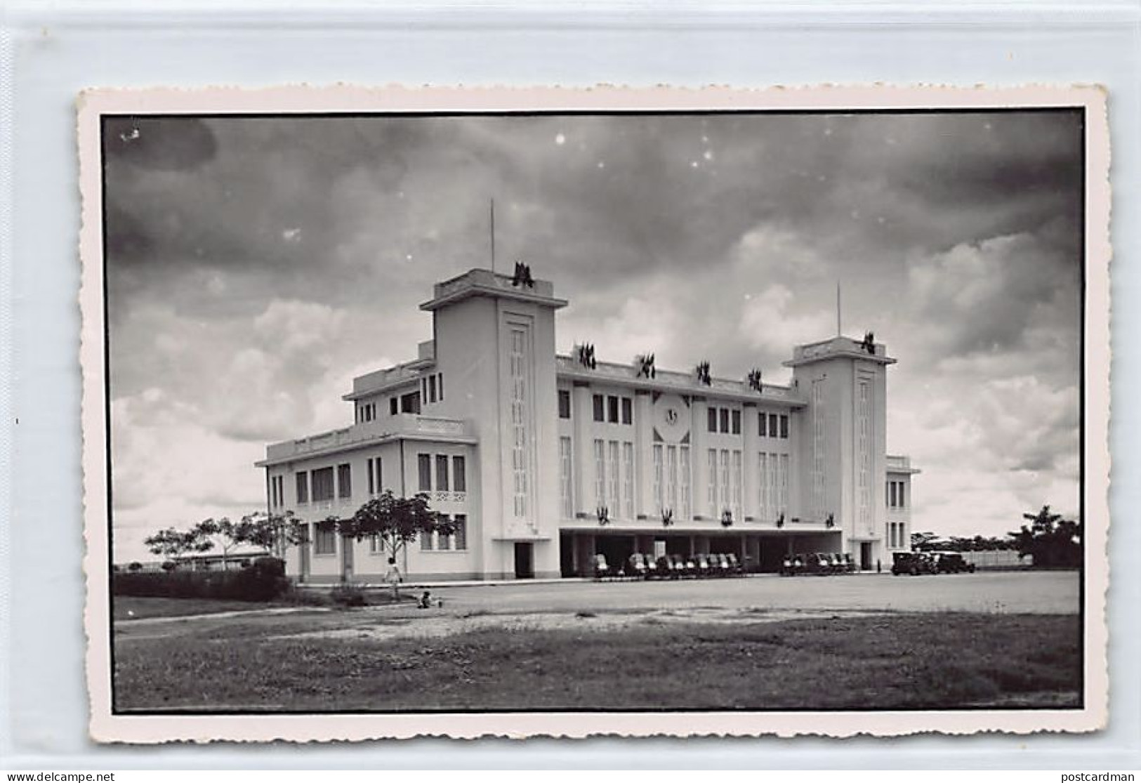 Cambodia - PHNOM PENH - La Gare - CARTE PHOTO Année 1937 - Royal Photo - Cambodge