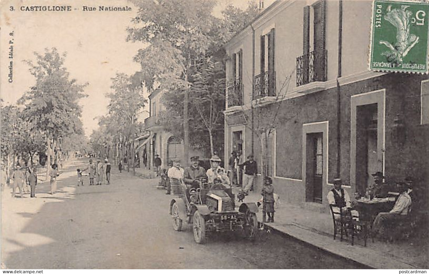CASTIGLIONE Bou Ismail - Rue Nationale - Automobile - Ed. Collection Idéale P.S. 3 - Other & Unclassified