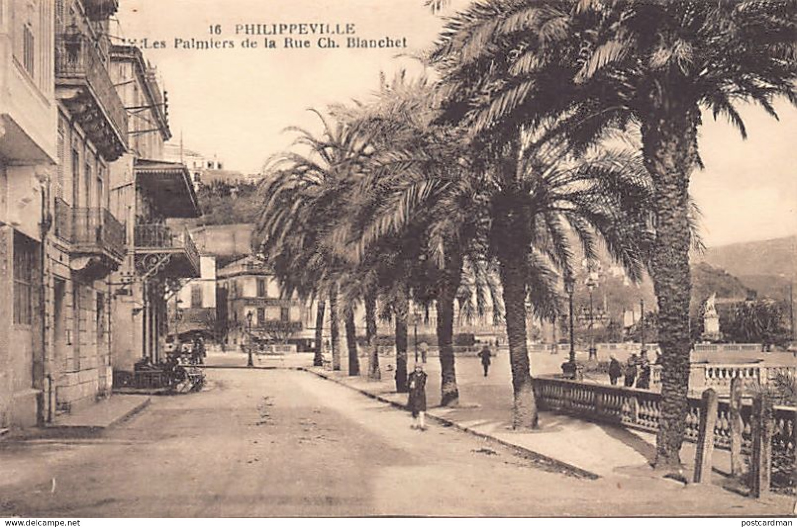 Algérie - SKIKDA Philippeville - Les Palmiers De La Rue Ch. Blanchet - Ed. Collection Idéale P.S. 16 - Skikda (Philippeville)