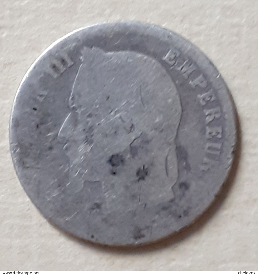 (Monnaies). France. 50 C 1867 Napoleon III. Argent. - 50 Centimes
