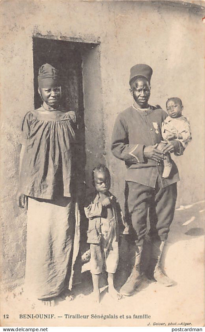 Sénégal - Tirailleur Sénégalais Et Sa Famille à Beni-Ounif Sur La Frontière Algéro-Marocaine - Ed. J. Geiser 12 - Senegal