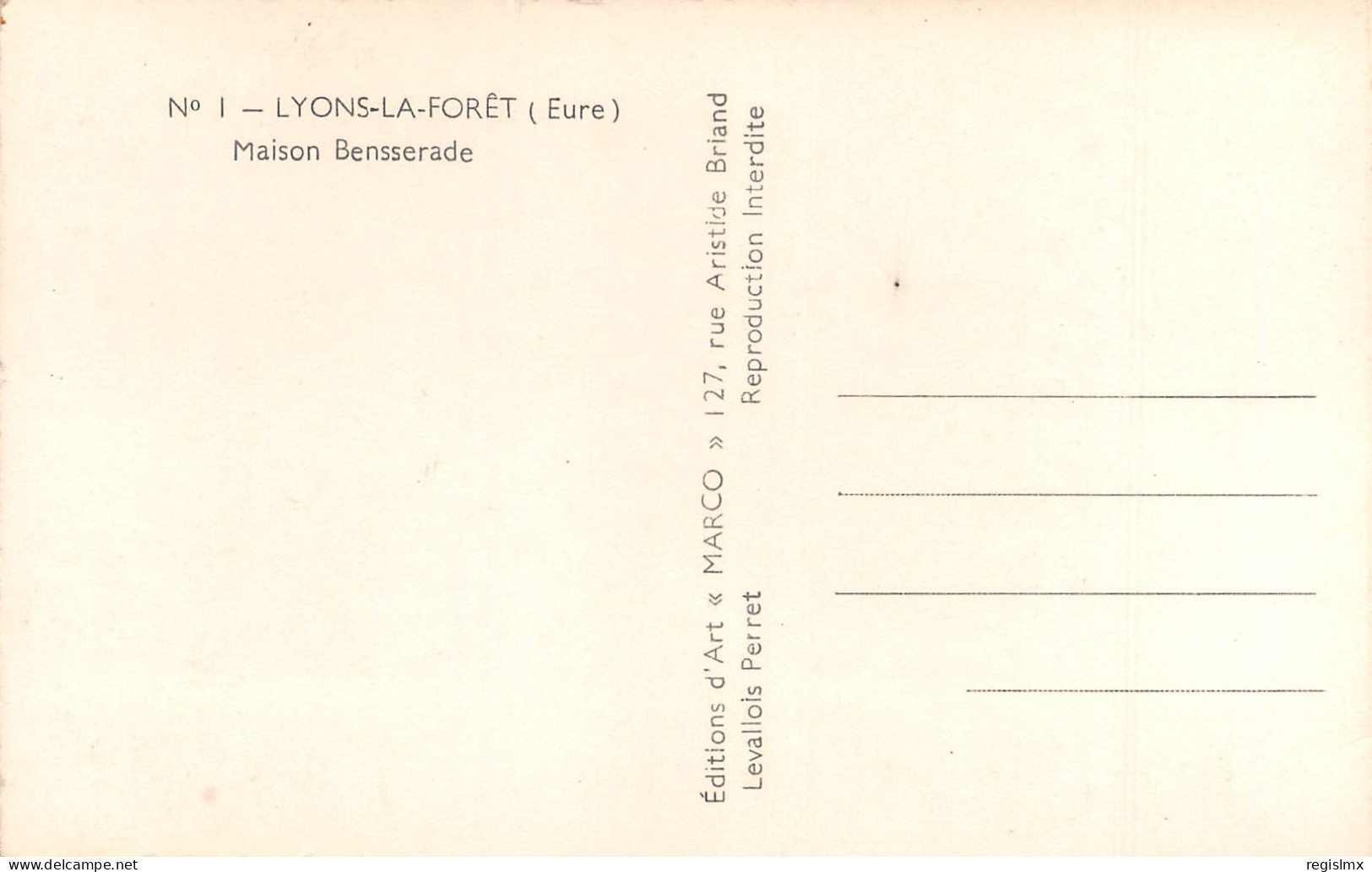 27-LYONS LA FORET-N°T2517-F/0041 - Lyons-la-Forêt